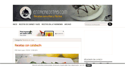 Desktop Screenshot of entrerecetas.com